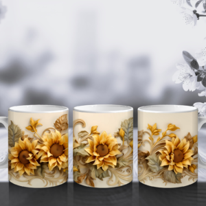 SunflowersWhiteMug1